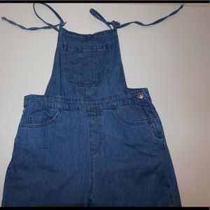 Forever 21 Halter Tie Overalls